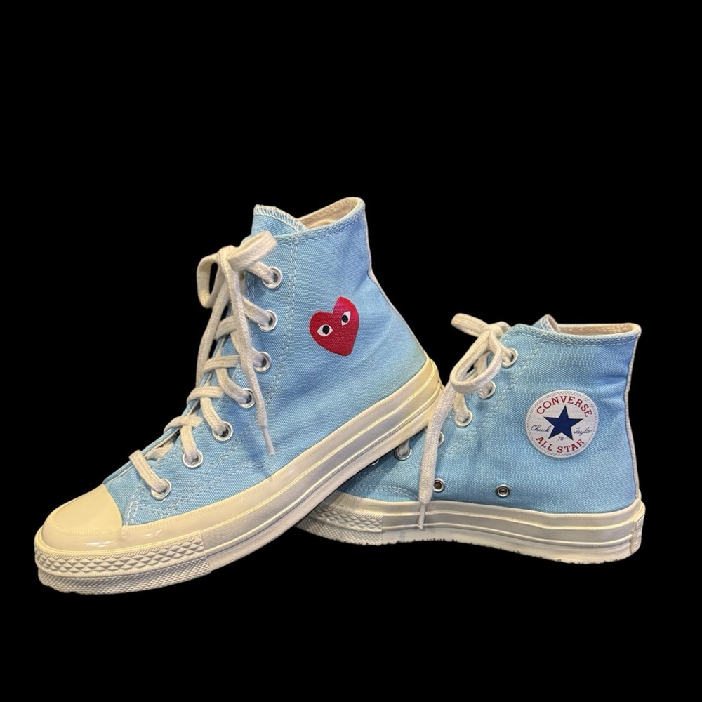 Rare! Blue Converse Play high-top platform size 6